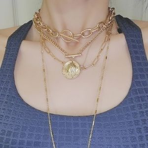 Message me. Gold necklaces for layering.